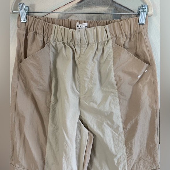 WILO The Label Anthropologie Parachute Wide Leg Cargo Pants Clay NWT Sz S - Picture 2 of 6